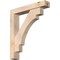 Ekena Millwork Merced Block Smooth Bracket w/ Offset Brace, Douglas Fir, 5 1/2"W x 30"D x 34"H BKT0604X30X34MRC05SDF - alternate 1